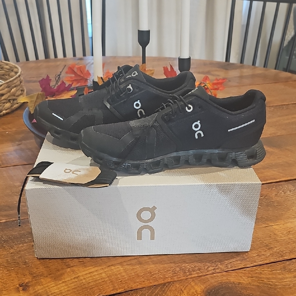 On Running Jet Black Athletic Shoes